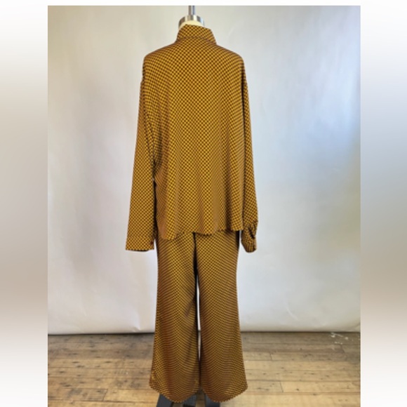 Lisa Says Gah checkered matching set cold Bailey top Medium - Picture 10 of 14